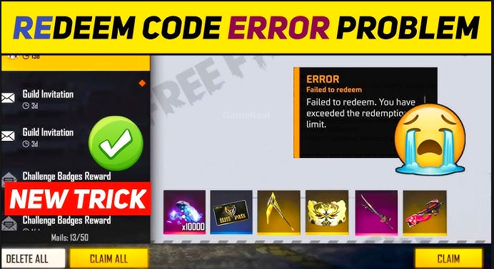 Free Fire MAX Redeem Code Not Working? 7 Fixes