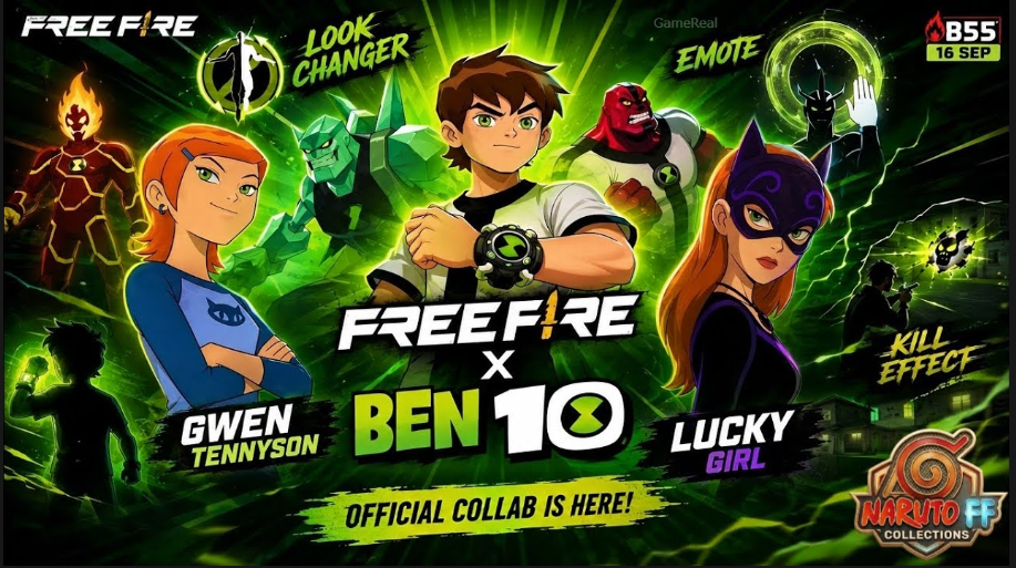 Free Fire Ben 10 Collaboration OB55