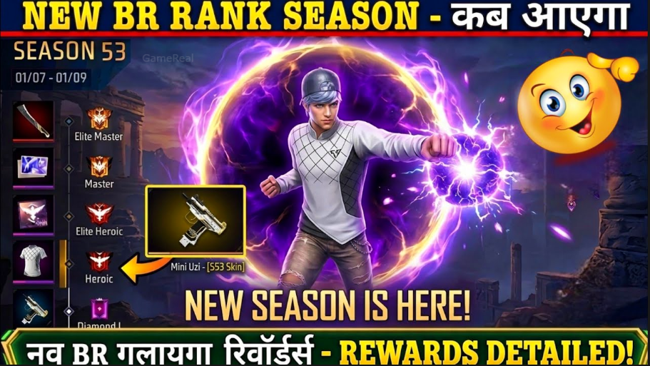 Free Fire BR Season 53 Rewards: How to Unlock Them