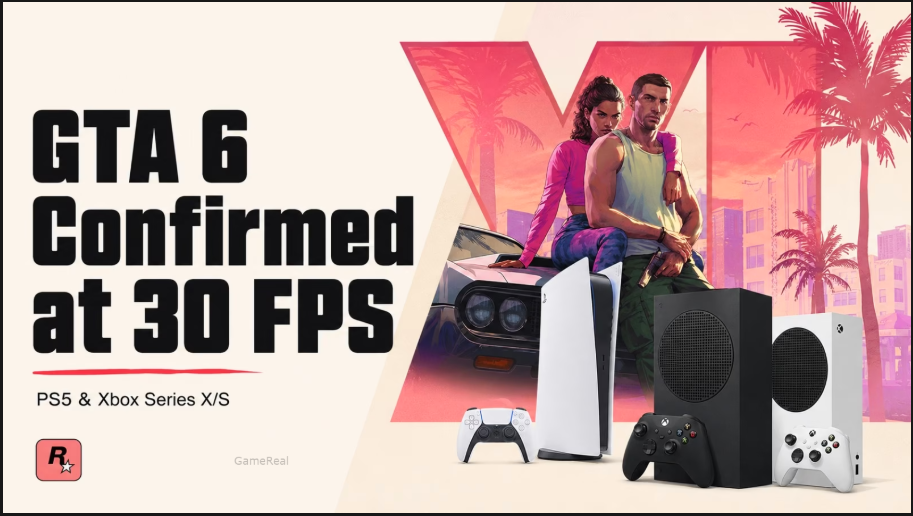 GTA 6 30 FPS on PS5 & Xbox? Why 60 FPS Is Unlikely