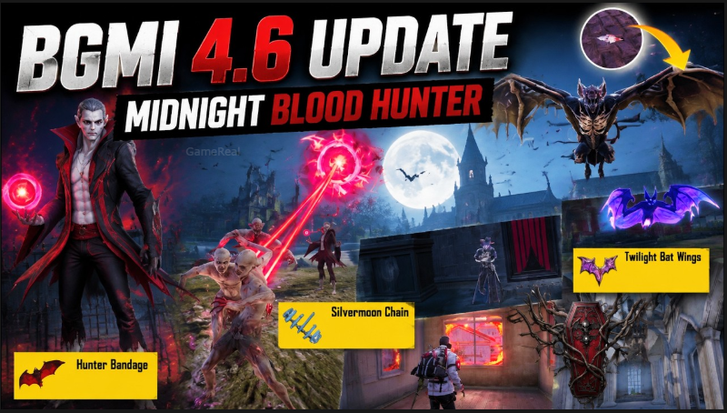 BGMI 4.6 New Features: Vampire Mode, Abilities & More