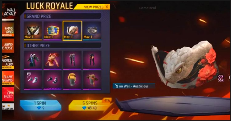 Free Fire Wall Royale September 5: New Wall Skins 2026