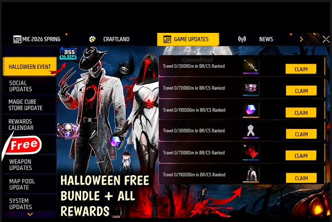 Free Fire MAX Halloween 2026 Event: Latest Updates